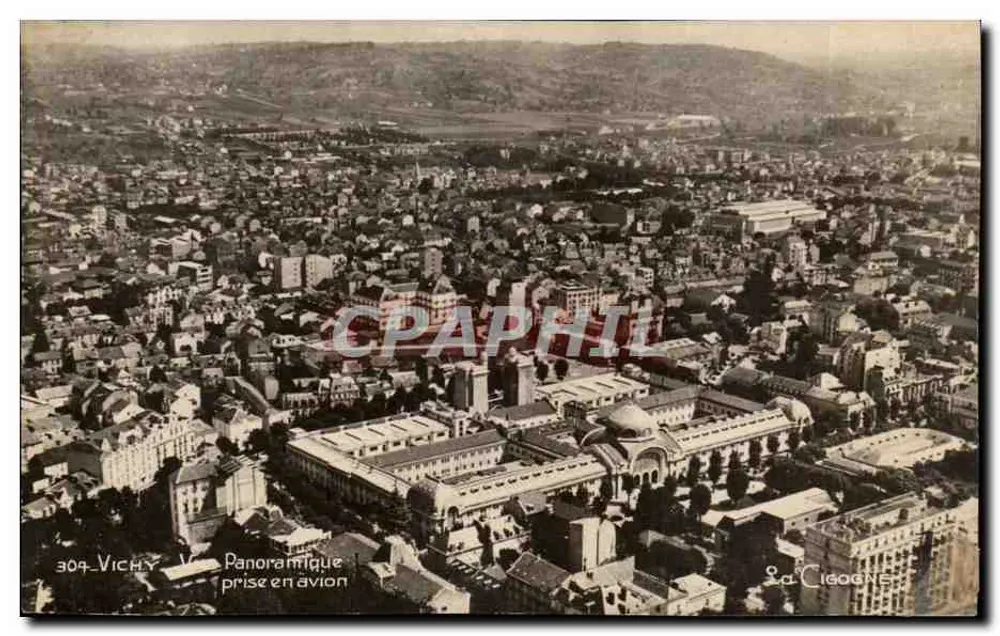 Vichy — Luftbild Panorama — Edition La Cigogne - Vorderseite