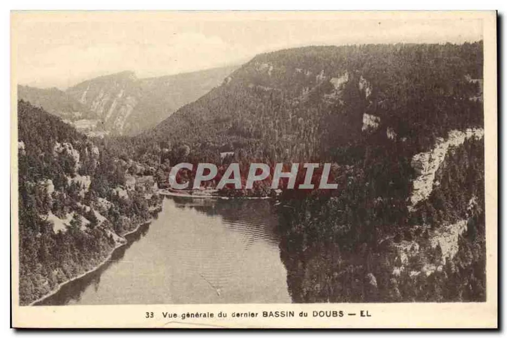 Bassin du Doubs — Allgemeiner Blick auf den letzten Bassin — C° des Arts Photomécanique Strasbourg - Vorderseite