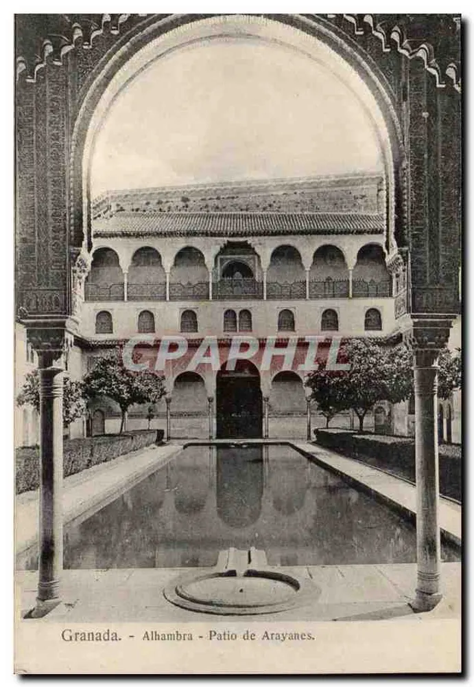 Granada - Alhambra - Patio de Arayanes — Verlag Felipe Fernández Aguilár, n° 17 - Vorderseite
