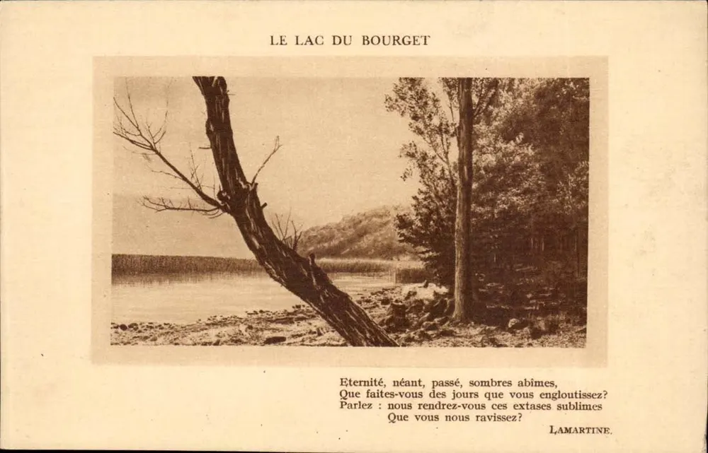 See Bourget — Gedicht von Lamartine — Éditions N. Arnaud - Vorderseite