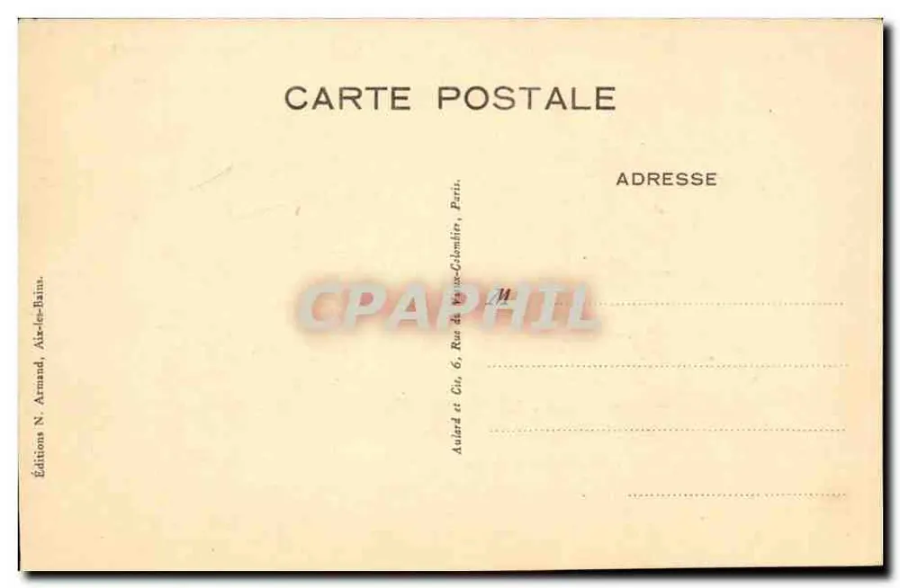 See Bourget — Gedicht von Lamartine — Éditions N. Arnaud - Rückseite