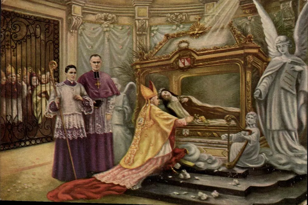 Die Jagd der hl. Thérèse vor dem Kind Jesus — Gemälde von C. de L. — n°44 - Vorderseite
