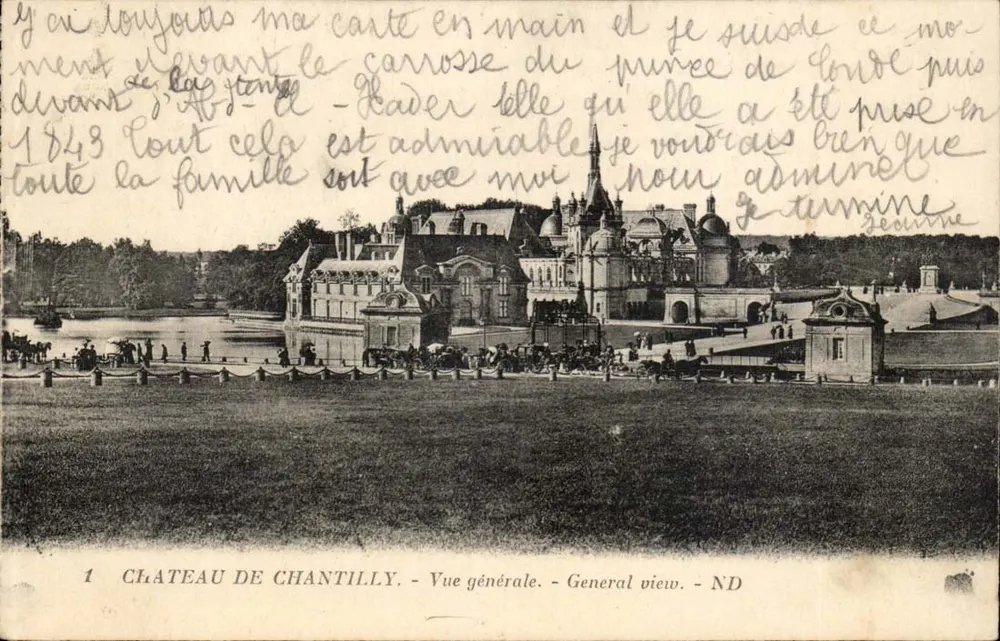 Castelo de Chantilly — Vista geral — ND - Frente