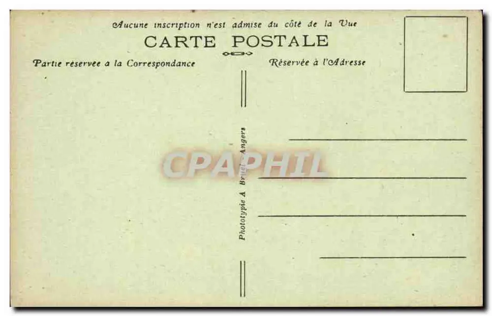 Angers — Jardim do Mail — A. B. - Verso