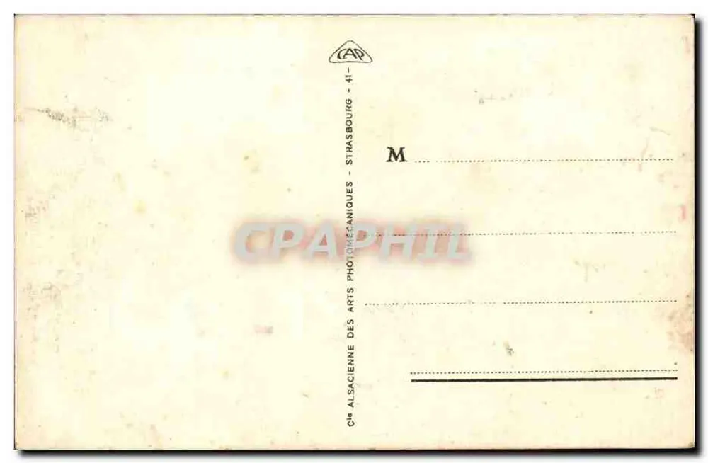 Lourdes - O Gave e as Piscinas — Bilhete postal antigo n°25, editor CAP - Verso