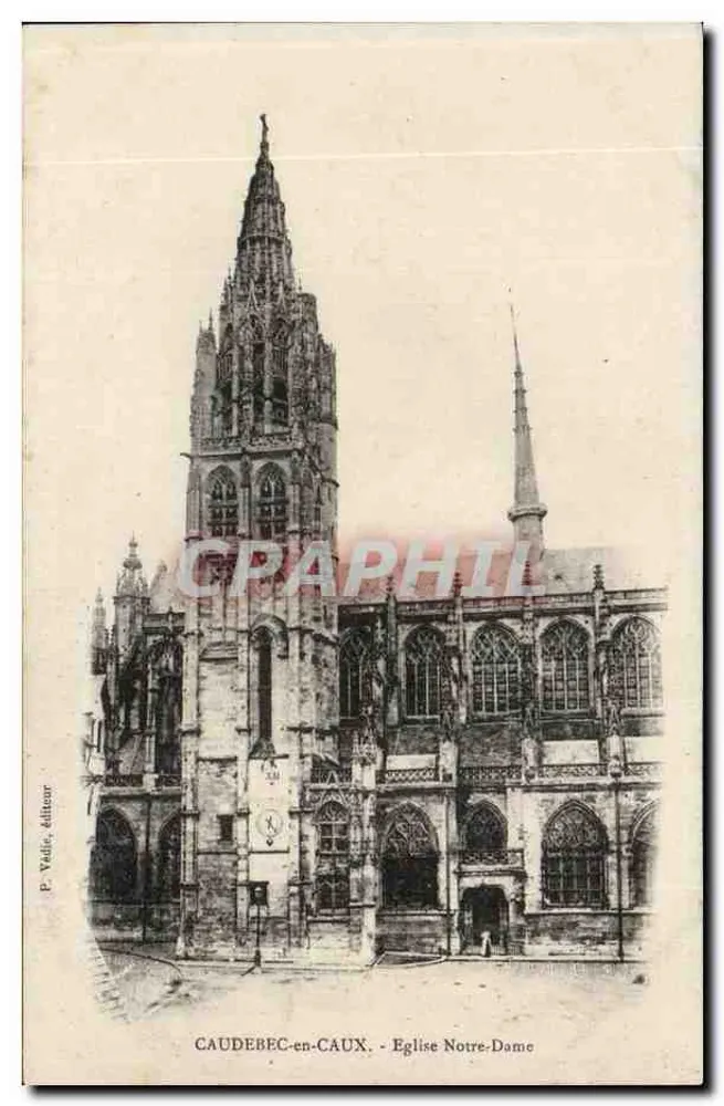 Caudebec-en-Caux — Igreja de Nossa Senhora — P. Valdo, editor - Frente