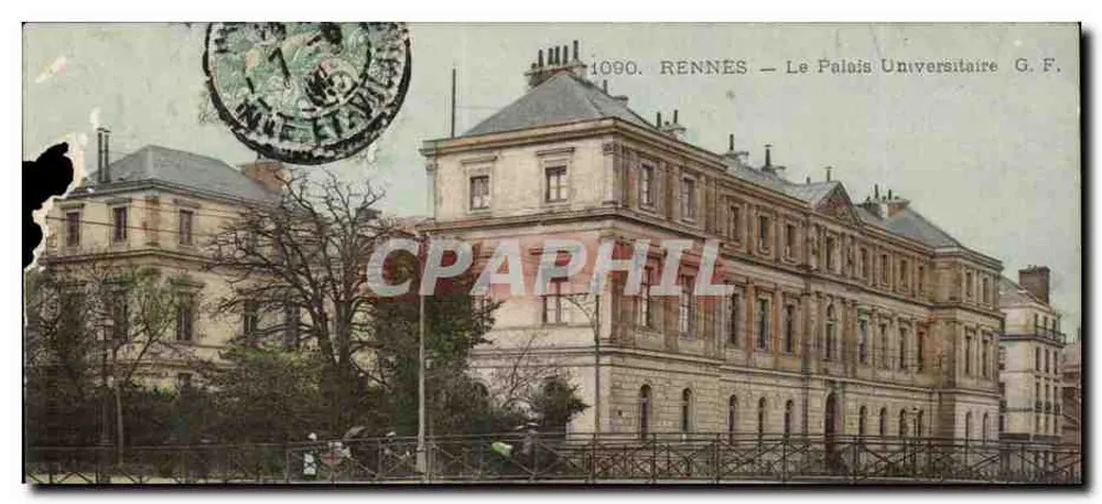 Rennes — O Palácio Universitário — G.F. n°1090 - Frente