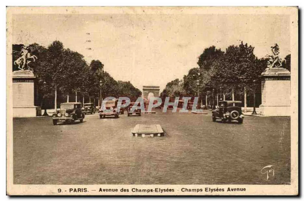 Paris — Avenue des Champs-Élysées — Graphphil, n°9 - Vorderseite