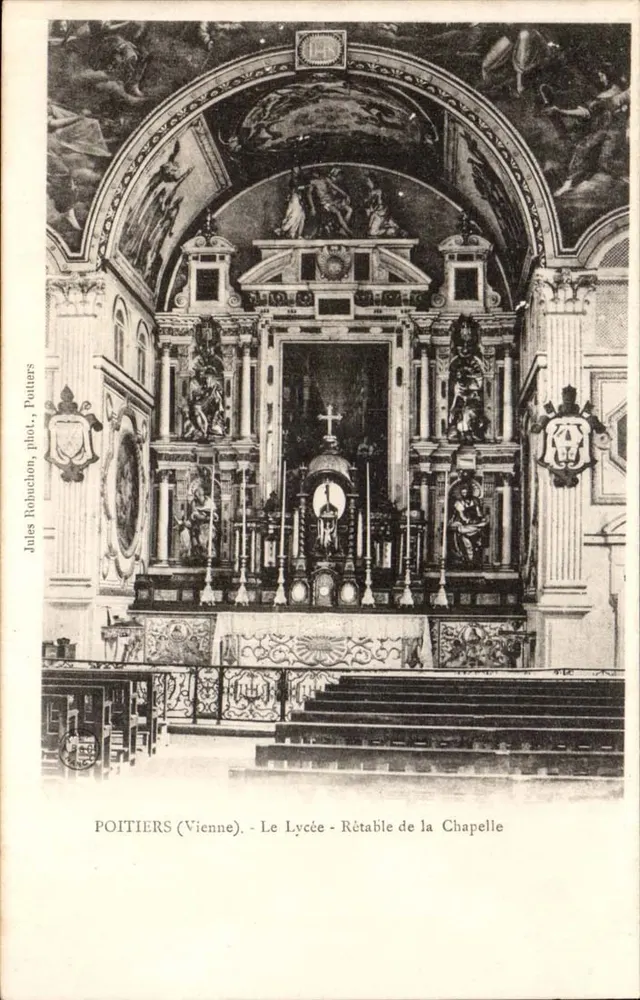 Poitiers (Vienne) - O Rétablo da Capela - Jules Rohudon, fot., Pottiers - Frente