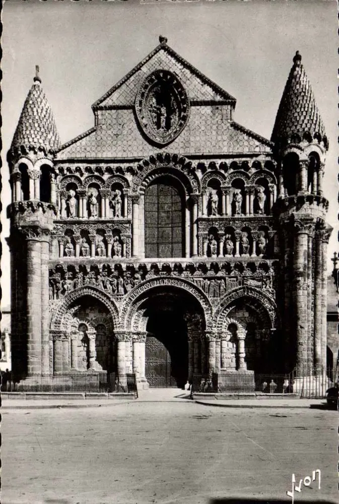 Poitiers (Vienne) — Kirche Notre-Dame la Grande, Fassade (13. Jahrhundert) — Éditions d'Art Martel, Paris, Nr. B. 1784 - Vorderseite