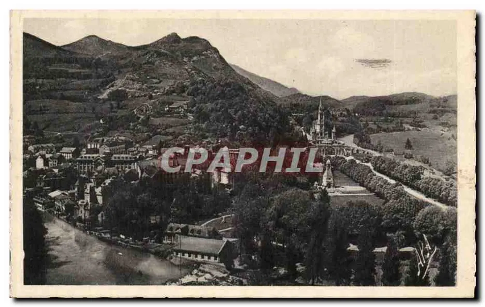 Lourdes — Allgemeiner Blick — Der Gave — Das Domain der Grotte — Les Cartes A.P.A. — ALBI - Vorderseite