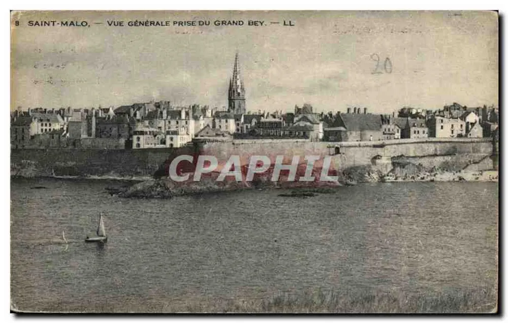 Saint-Malo — Allgemeiner Blick vom Grand Bey — LL - Vorderseite