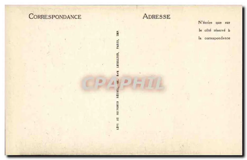 CAEN. — Antigo Hotel de Caen — ND — Editor Lettelier, Paris - Verso