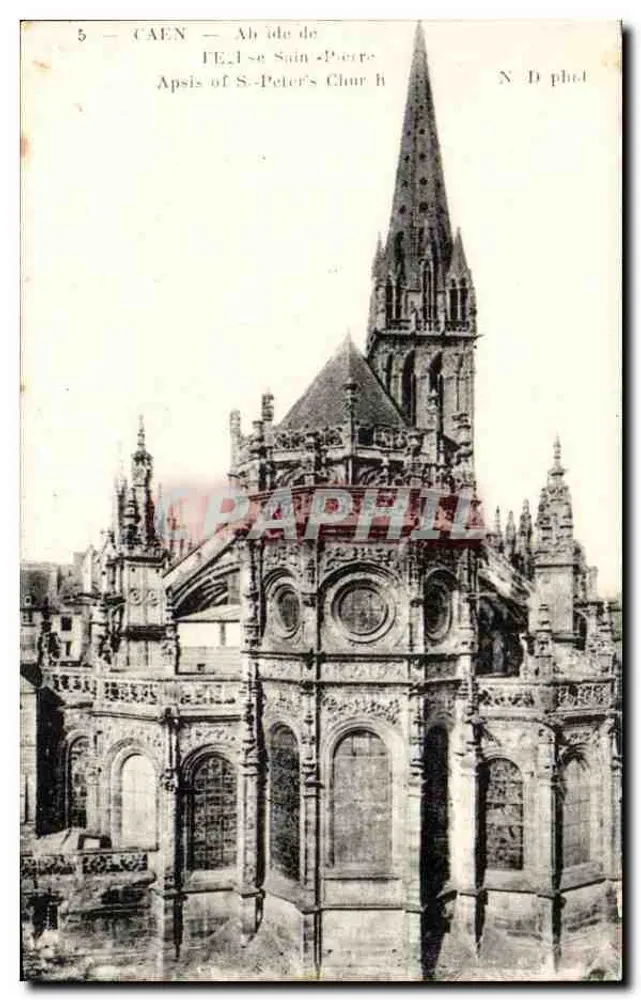 CAEN — Abside de Saint-Pierre — N.D. phot - Frente