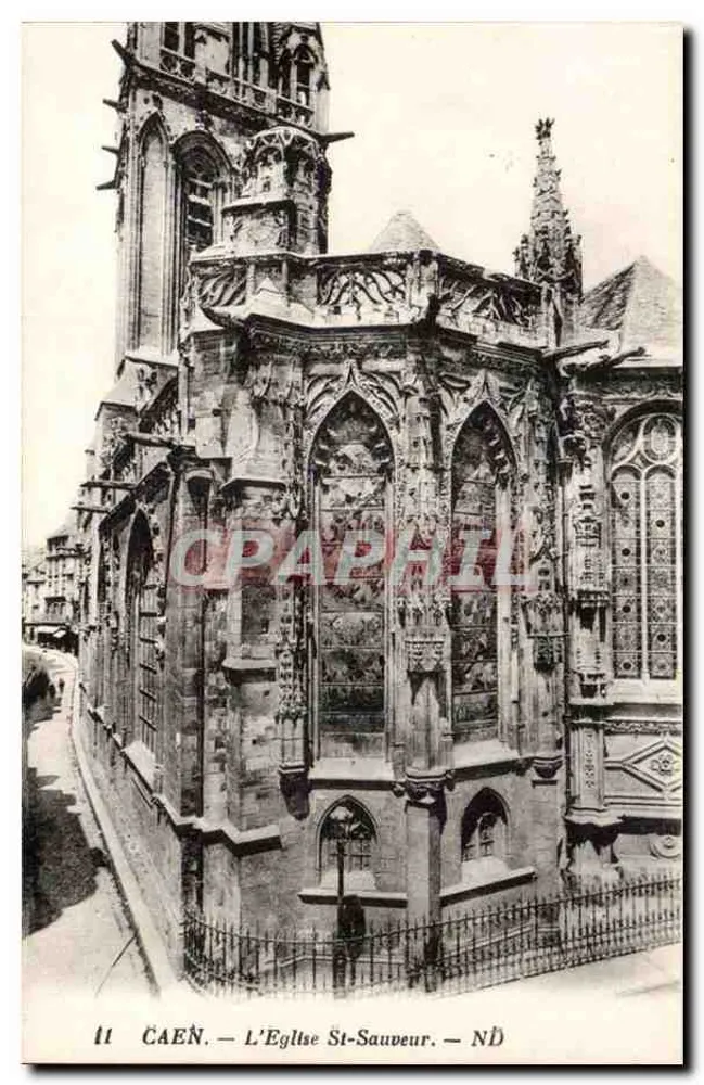Caen — A Igreja de São Salvador — Imp. Letellier, Paris - Frente