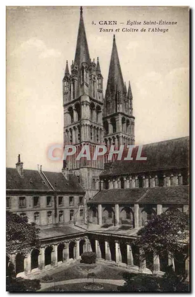 Caen — Igreja de São Etienne e Claustro da Abadia - Frente