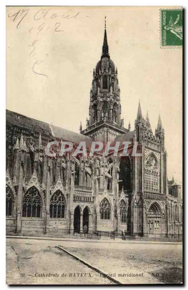 Catedral de BAYEUX — Portal meridional — ND Photo - Frente