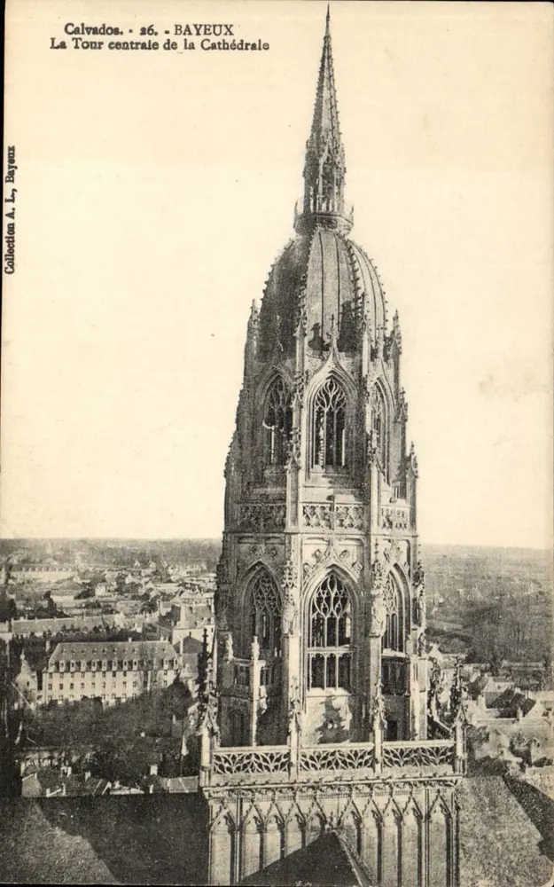 Bayeux — Zentrale Turm der Kathedrale — Sammlung A. L. Bayeux - Vorderseite