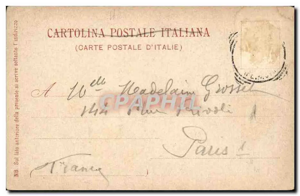 Venedig – La Riva degli Schiavoni – italienische Karteikarte Nr. 2 - Rückseite