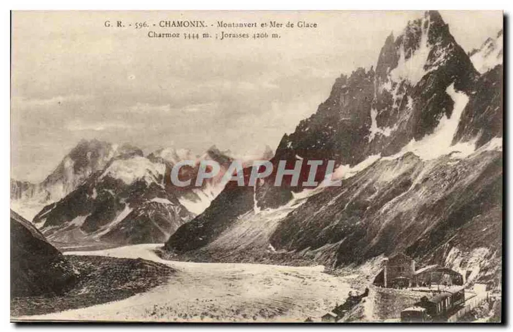 Chamonix - Montanvert und Mer de Glace — G.R. 596 — L. Faurraz, Verlag in Annemasse (Haute-Savoie) - Vorderseite