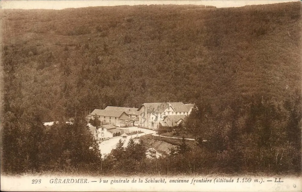 Gérardmer — Allgemeiner Blick auf die Schlucht, ehemalige Grenze (Höhe 1.159 m.) — LL. n° 298 - Vorderseite