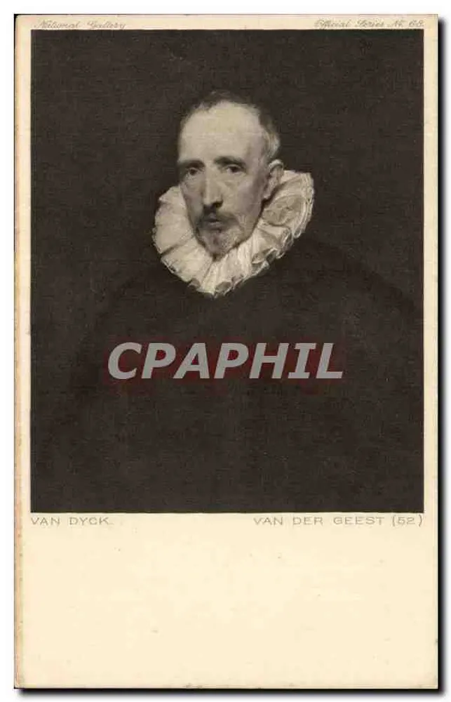 Retrato de Van Dyck — Van der Geest (52) — National Gallery - Frente