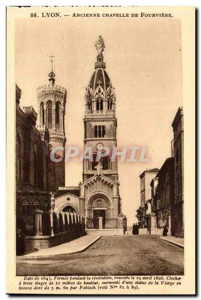 Lyon — Antiga capela de Fourvière — Fabisch - Frente