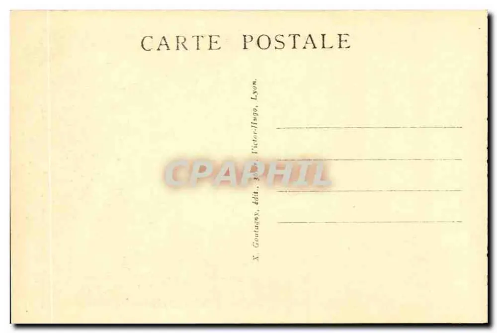 LYON — Abside de Fourvière — X. Goutamy, editora Victor-Hugo, Lyon - Verso