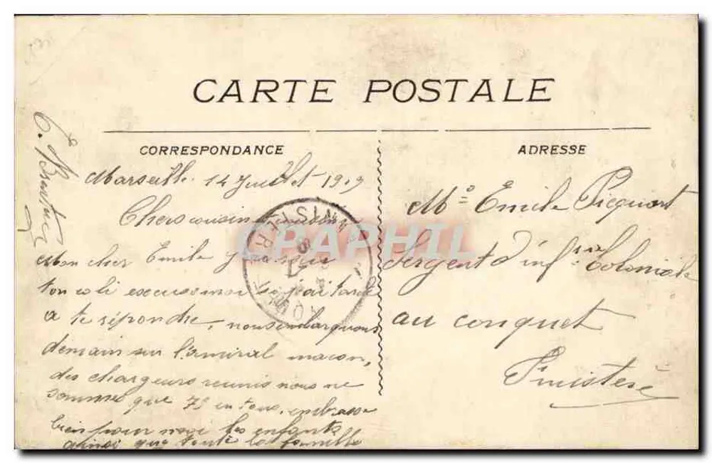 Die Aufzüge von N.-D. de la Garde — Marseille — Verlag L.★, Nr. 138 - Rückseite