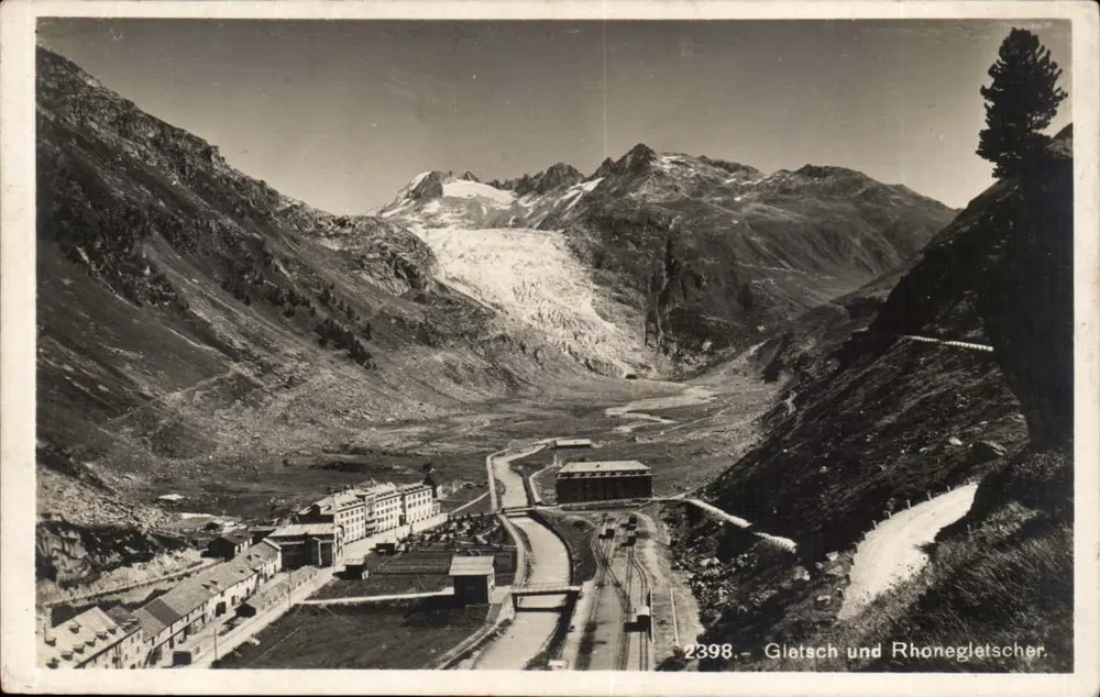 Gletscher und Rhonegletscher — Ansicht der Gletscher — Société Graphique Neuchâtel n°2398 - Vorderseite