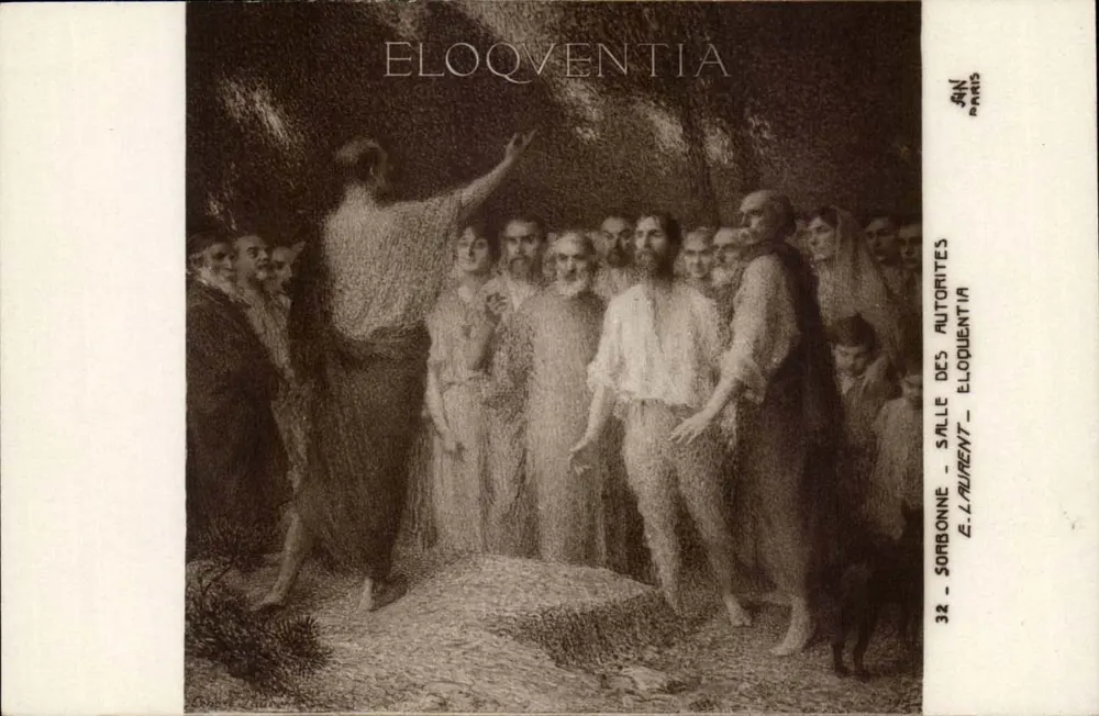Sorbonne - Saal der Autoritäten - Eloquenz — E. Laurent, Paris - Vorderseite