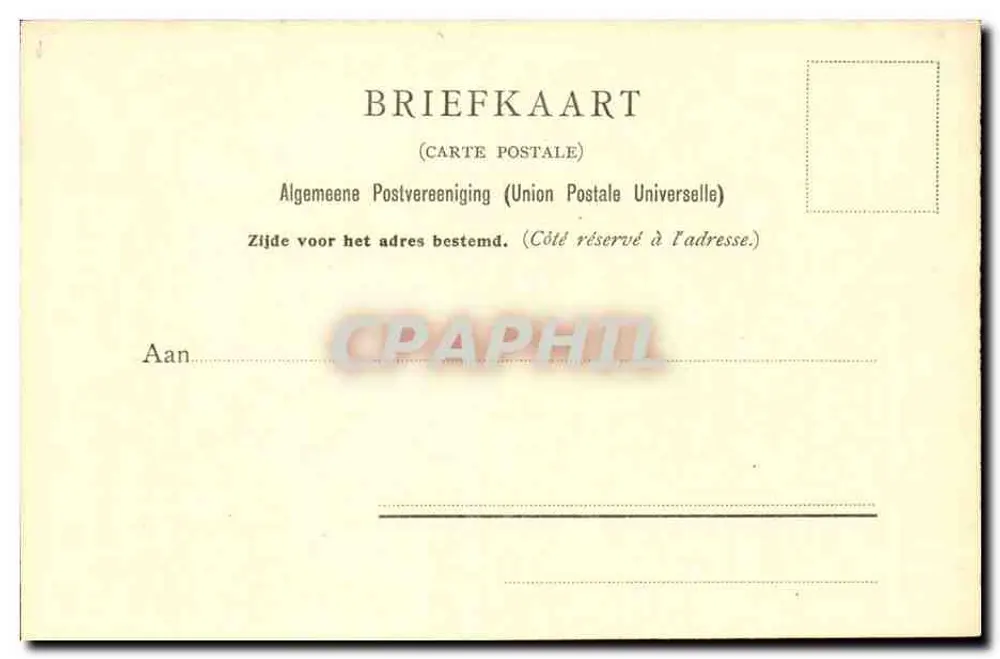 Johannes Vermeer — Die Leserin — Abralhanson & Van Straaten, Amsterdam, Nr. 1141 - Rückseite