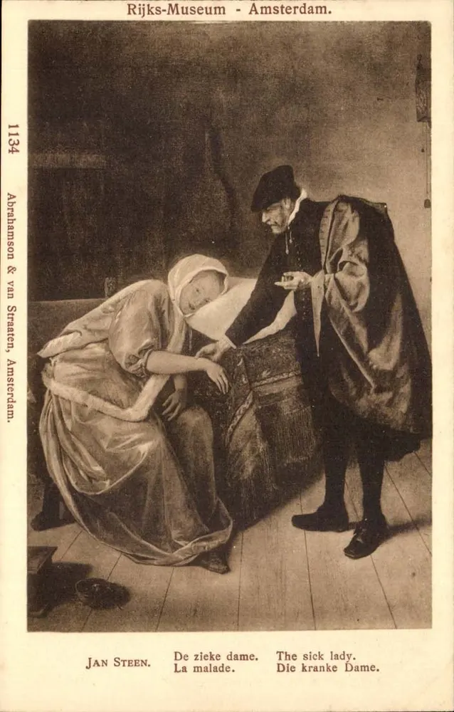 Die Kranke — Jan Steen — Abrahamson & van Straaten, Amsterdam, Nr. 1134 - Vorderseite