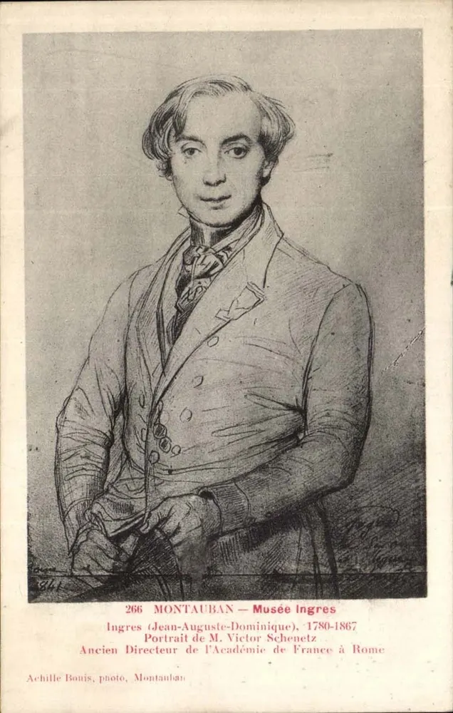 Portrait de M. Victor Schenet — Ancien Directeur de l'Académie de France à Rome — Musée Ingres, Montauban - Recto