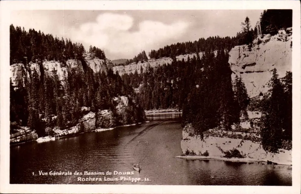 Bassins do Doubs — Vista Geral — Rochers Louis-Philippe II — editor Letellier, Lyon - Frente