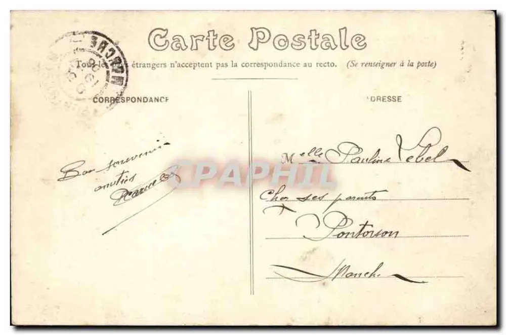 Dieppe — Vista geral, tirada do castelo — E. Faschoum - Verso
