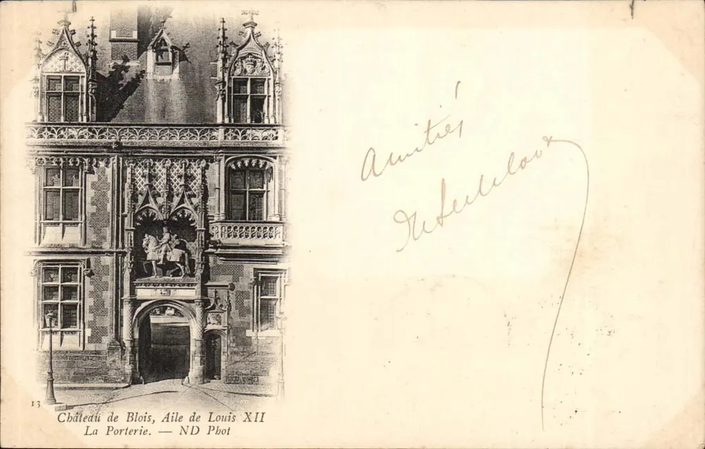 Schloss Blois, Flügel von Louis XII — La Porterie — ND Phot - Vorderseite