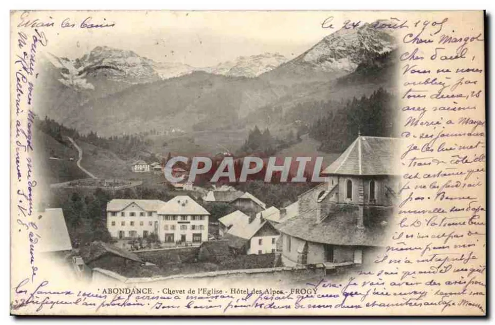 Abondance - Kirchenhalle - Hotel des Alpes - FROGY - Vorderseite