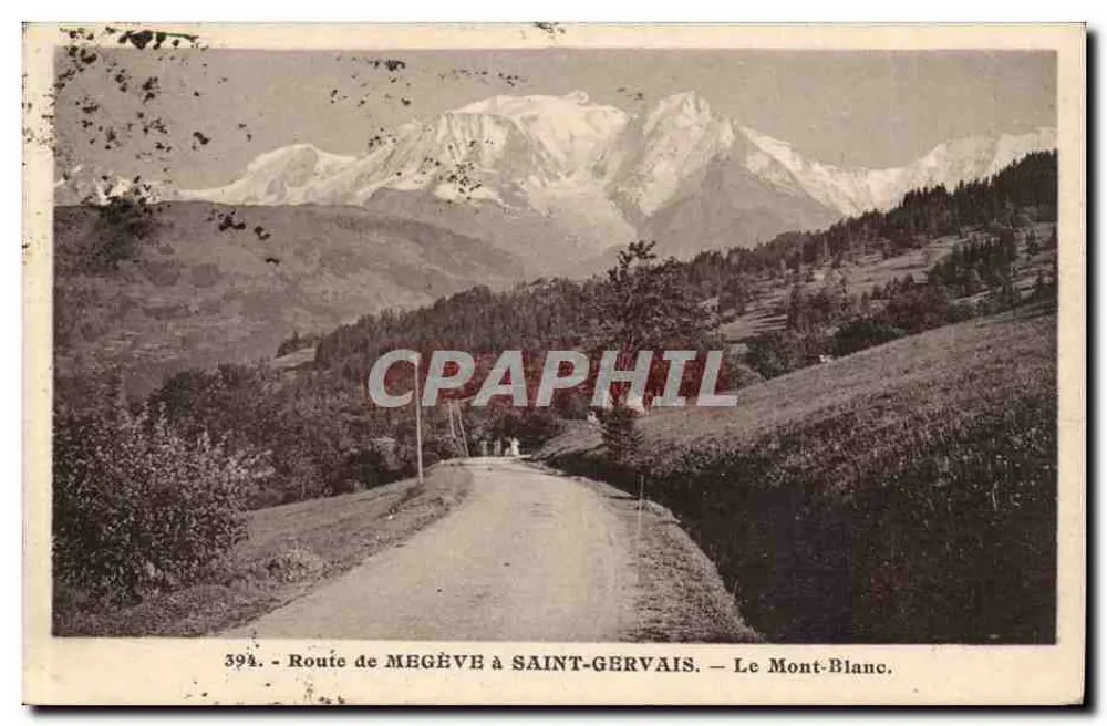 Route von Megève nach Saint-Gervais — Mont-Blanc — 394 - Vorderseite