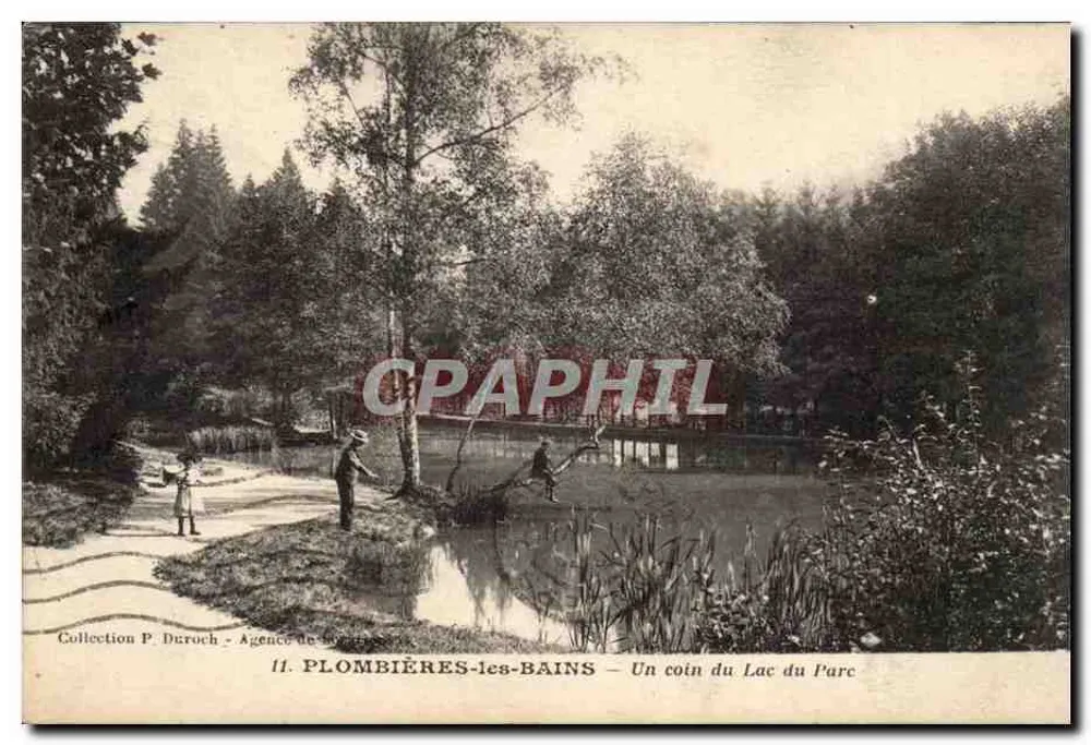 Plombières-les-Bains — Ein Stück des Sees des Parks — Abend-Agentur - Vorderseite