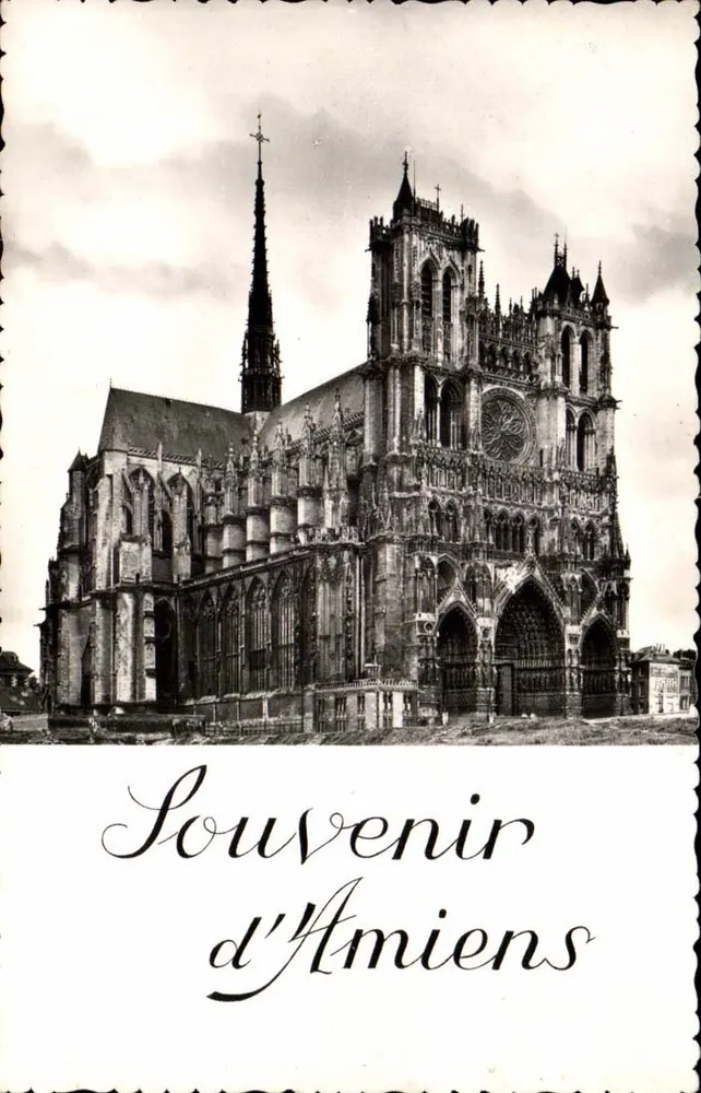 Catedral de Amiens — Lembrete de Amiens — Ed. André Lecorn - Frente