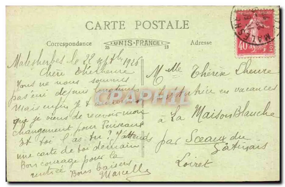 Malesherbes - Passaggio sotto le Rocce — editore non identificato, n. serie 199 - Verso