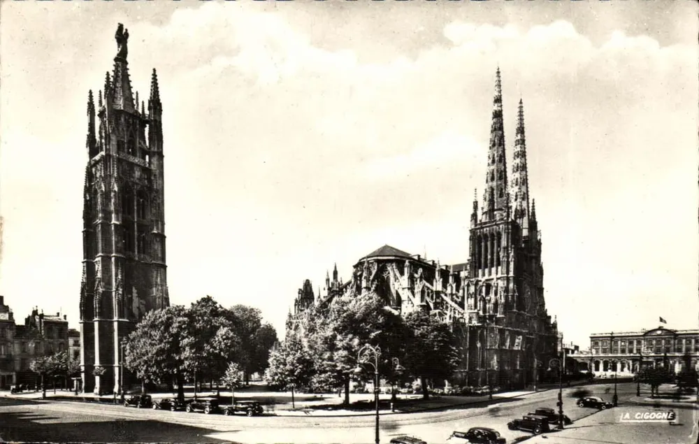 Bordeaux — Kathedrale und Turm Pey Berland — Éditions La Cigogne - Vorderseite