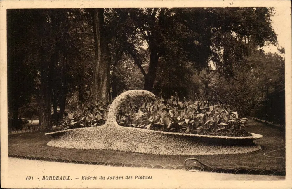 Bordeaux — Entrée du Jardin des Plantes — G. Artaud, n° 401 - Recto