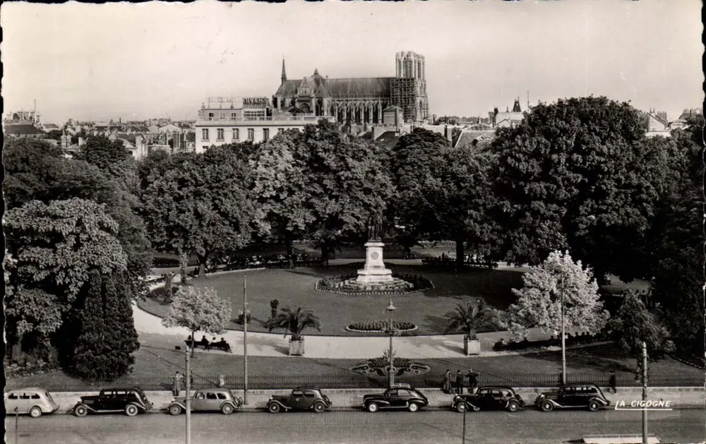 Square Colbert — Reims — Wydawnictwo 'LA CIGOGNE' - Awers