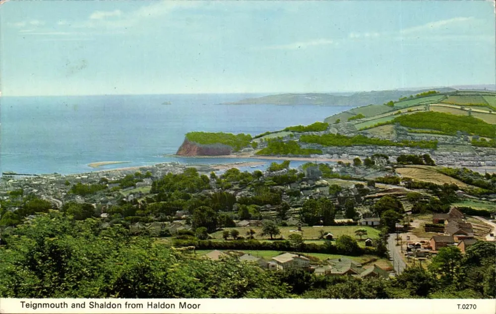 Teignmouth und Shaldon von Haldon Moor — Panoramablick — T.0270 - Vorderseite