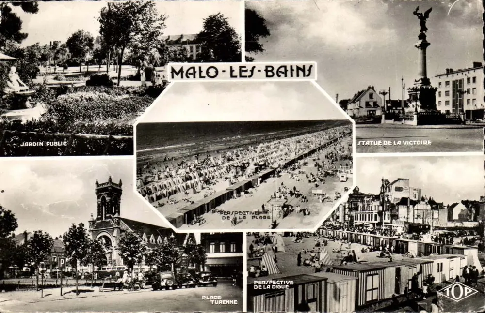 Malo-les-Bains — vista panorâmica — Edição J. TOP - Frente