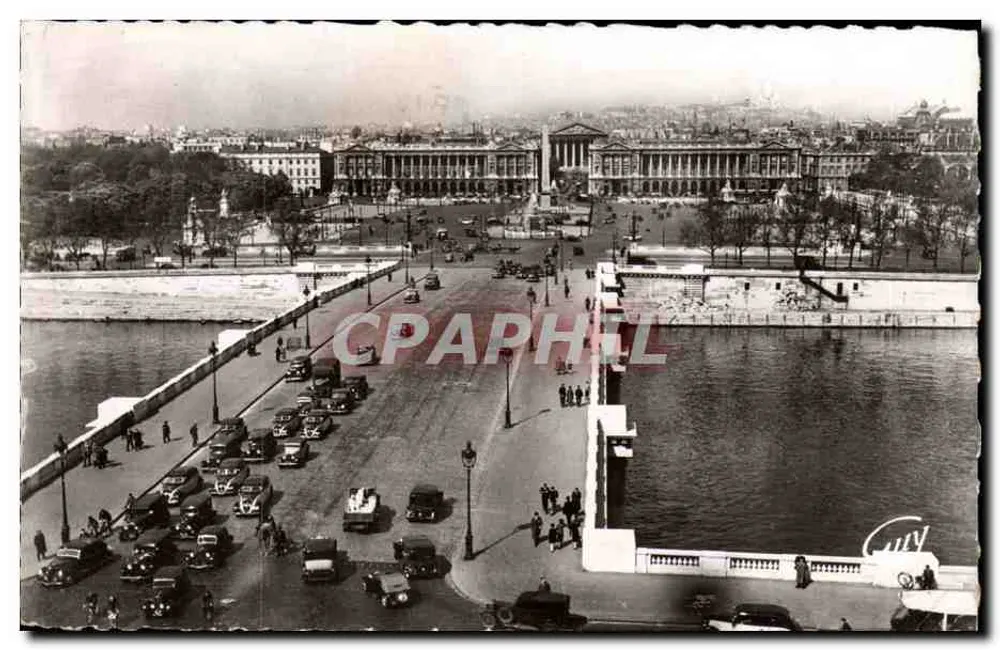 Ponte della Concordia e piazza della Concordia — Parigi — editore André Leconte, n° 3036 - Recto