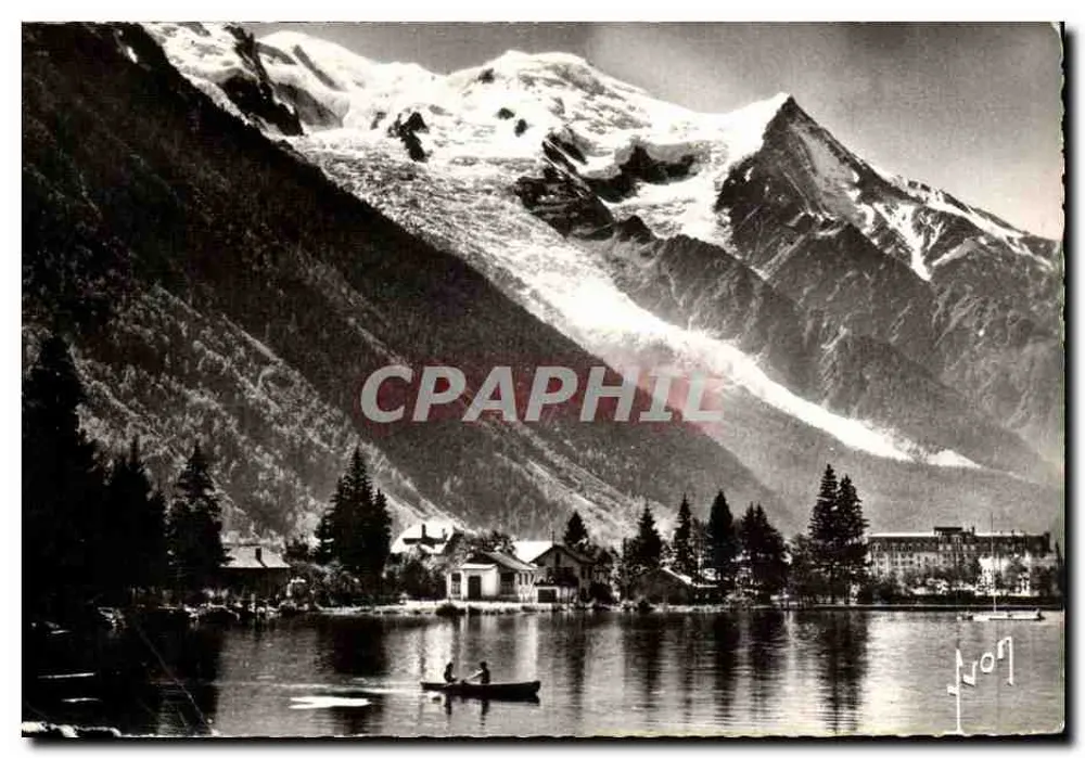 Chamonix — See, Mont Blanc, der Dôme und die Aiguille du Goûter — Les Editions d'Art - Vorderseite