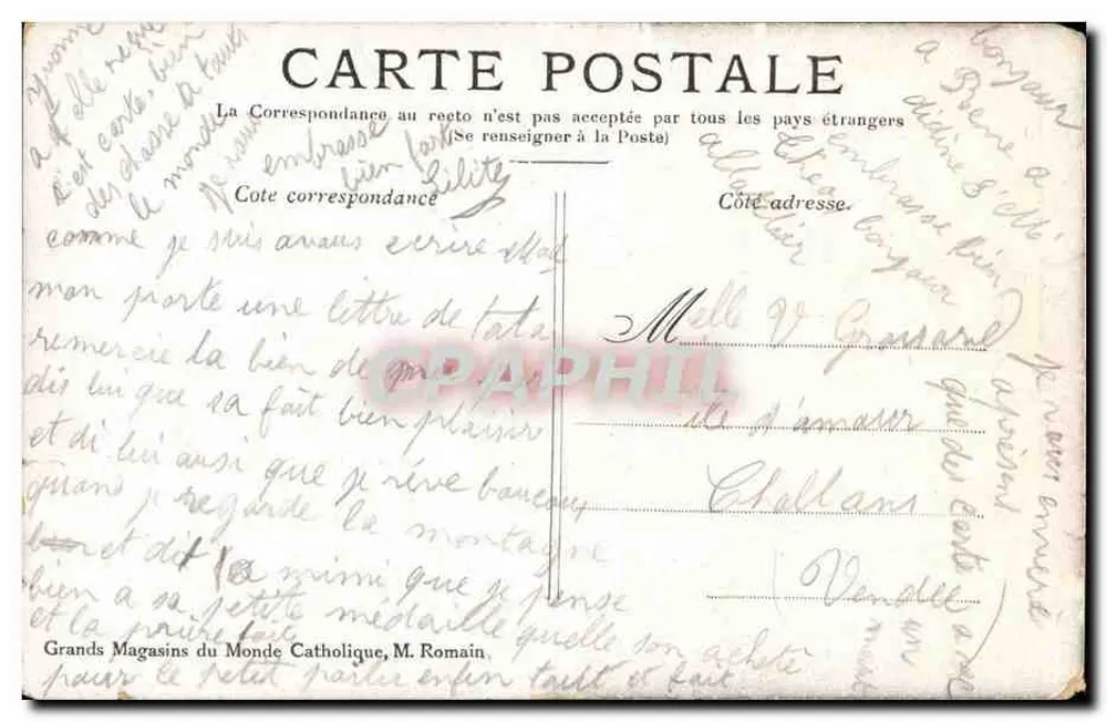 Lourdes - De Kruisende Maagd — Grands Magasins du Monde Catholique, n°45 - Achterkant